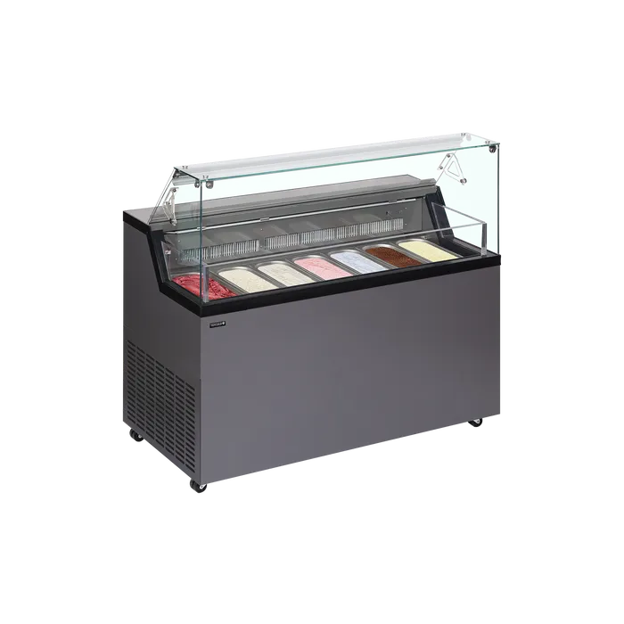 Tefcold iskremdisk Mirabella 7 med kapasitet 7 stk Napoli panner
