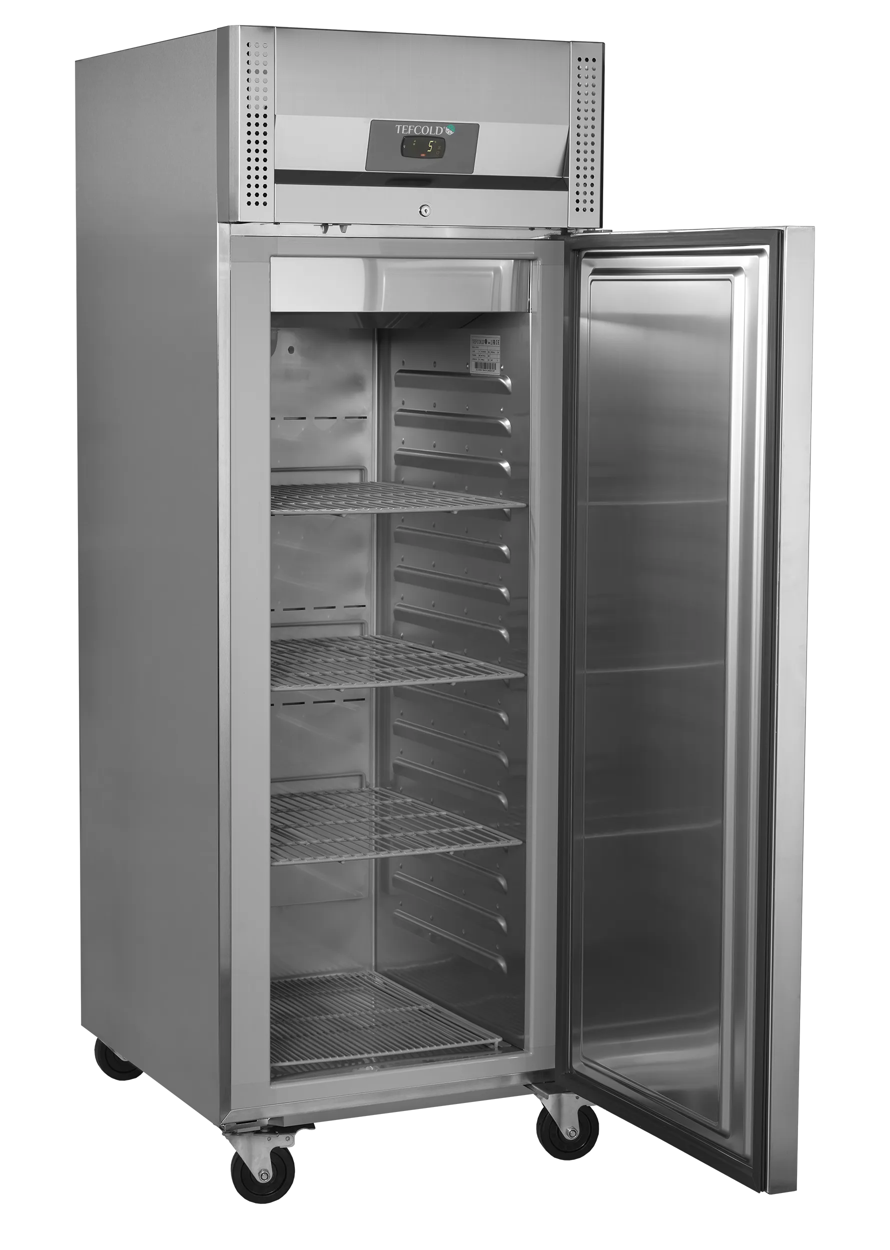 Tefcold RK710X1 kjøleskap for storkjøkken – høykapasitets kjøleskap i rustfritt stål for GN2/1