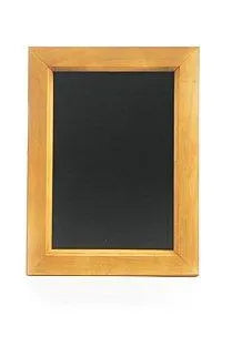 Svart oppslagstavle / veggtavle med treramme (flere størrelser)