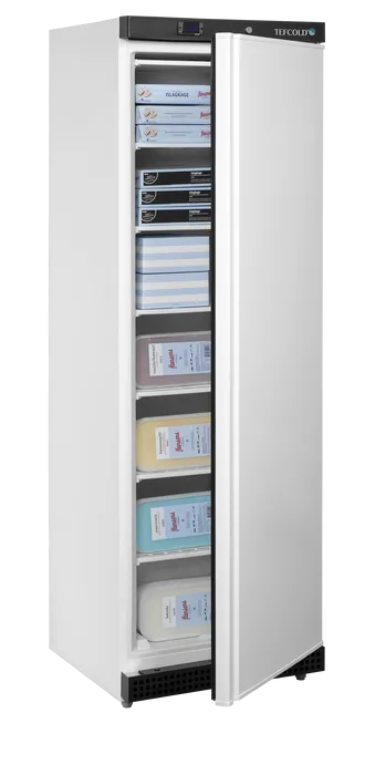 Tefcold Fryseskap UF400 låsbart med hvit utside
