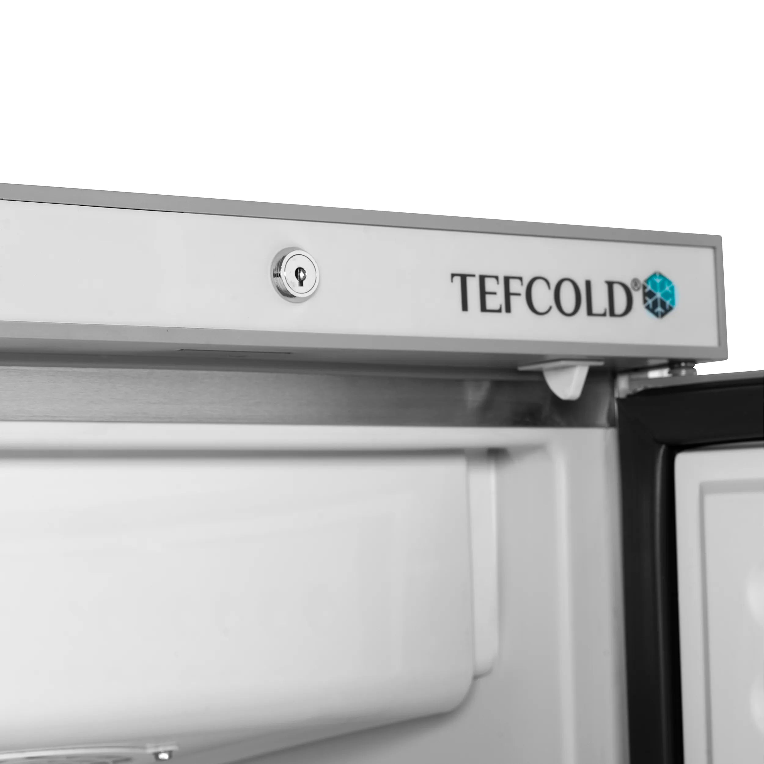 Tefcold Fryseskap UF400S rustfri utside, låsbart og digitalt display