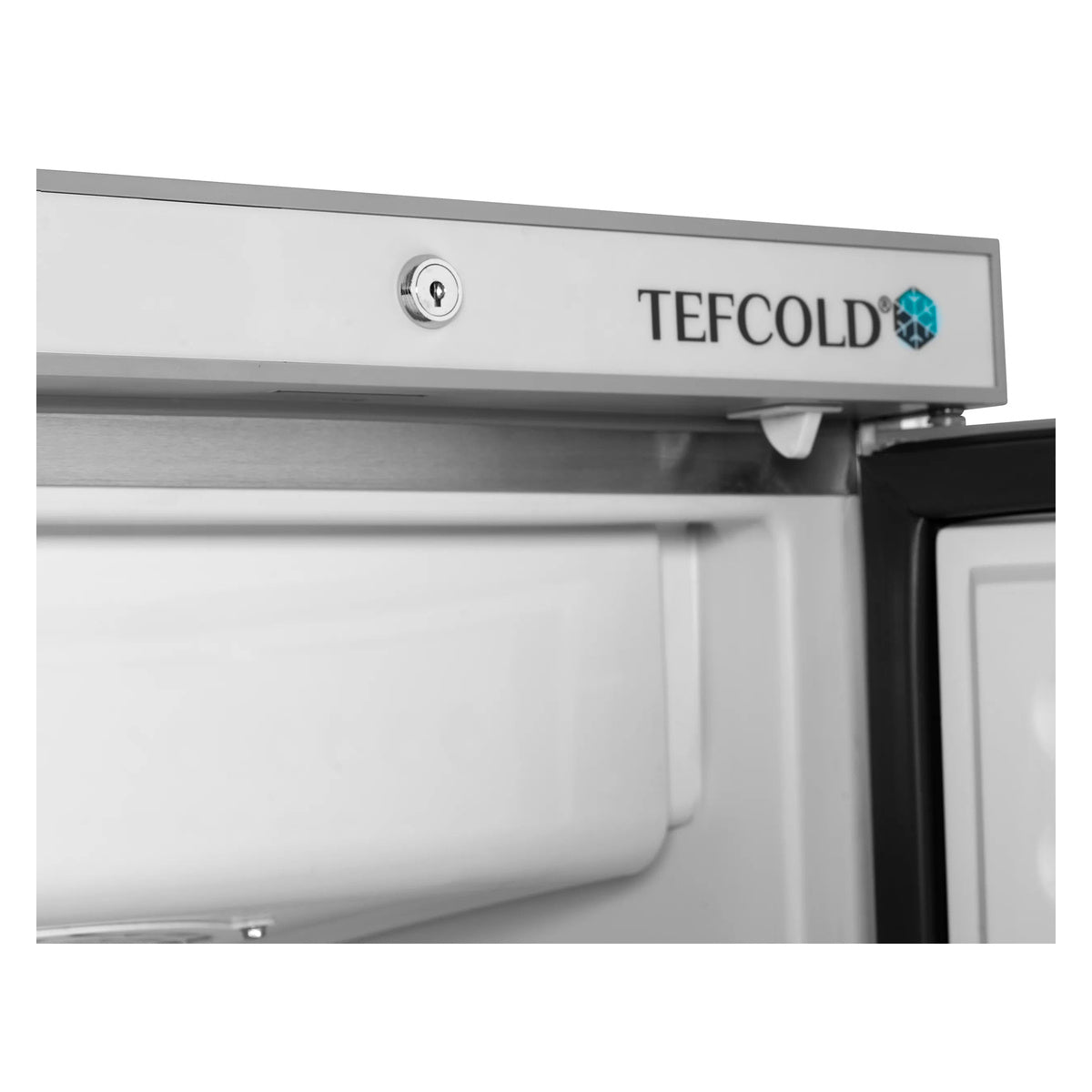 Fryseskap Tefcold UF400S – rustfritt stål, lås