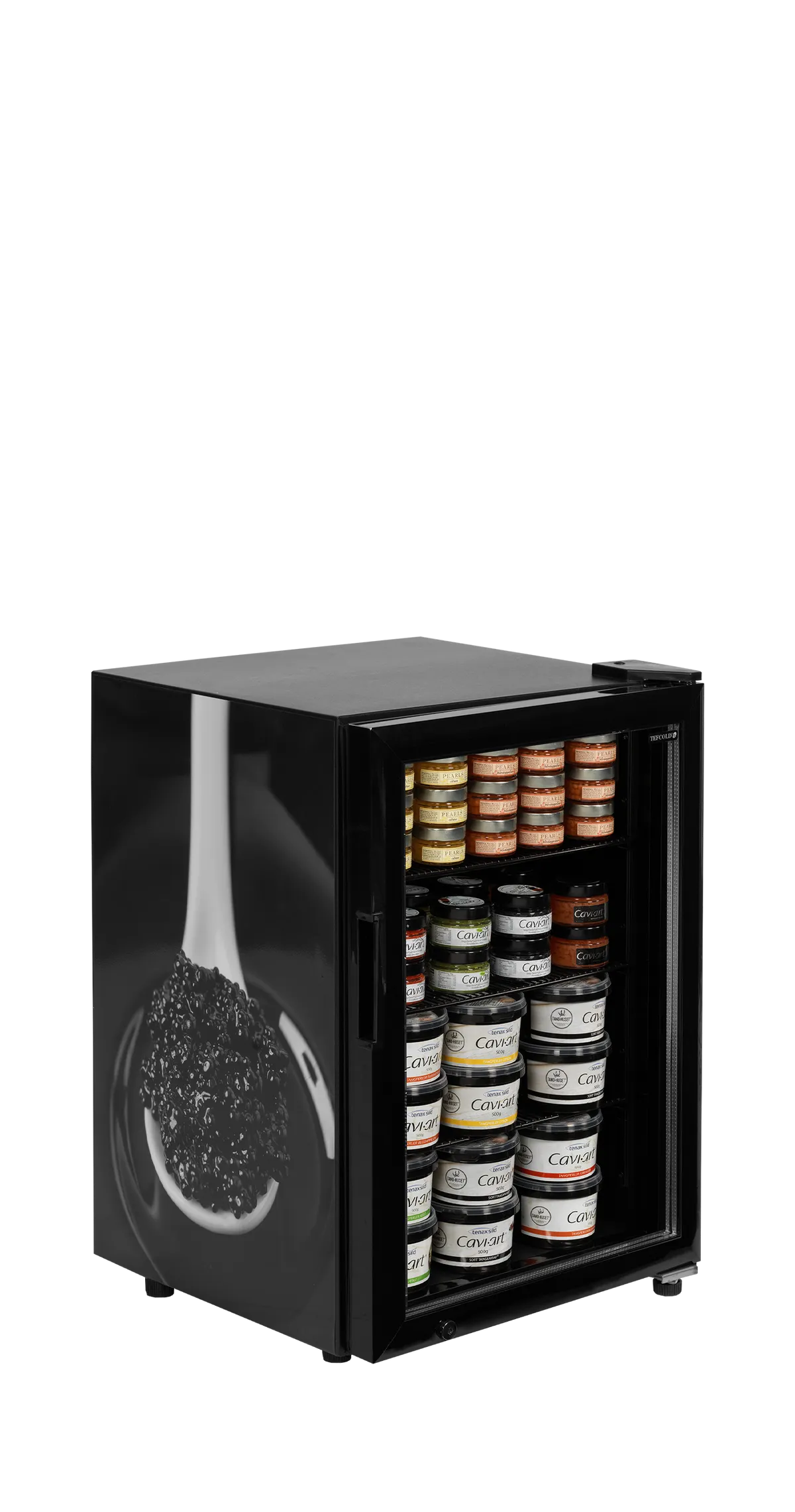 Tefcold Displaykjøler UR90G-SUB ZERO med LED lys i døren (kaviarkjøler)
