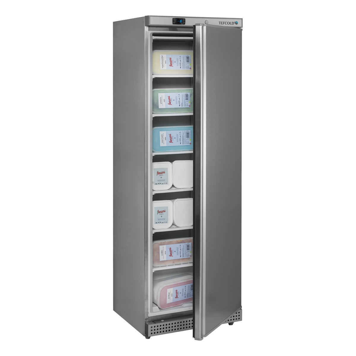 Tefcold UF400S – produktbilde med innhold