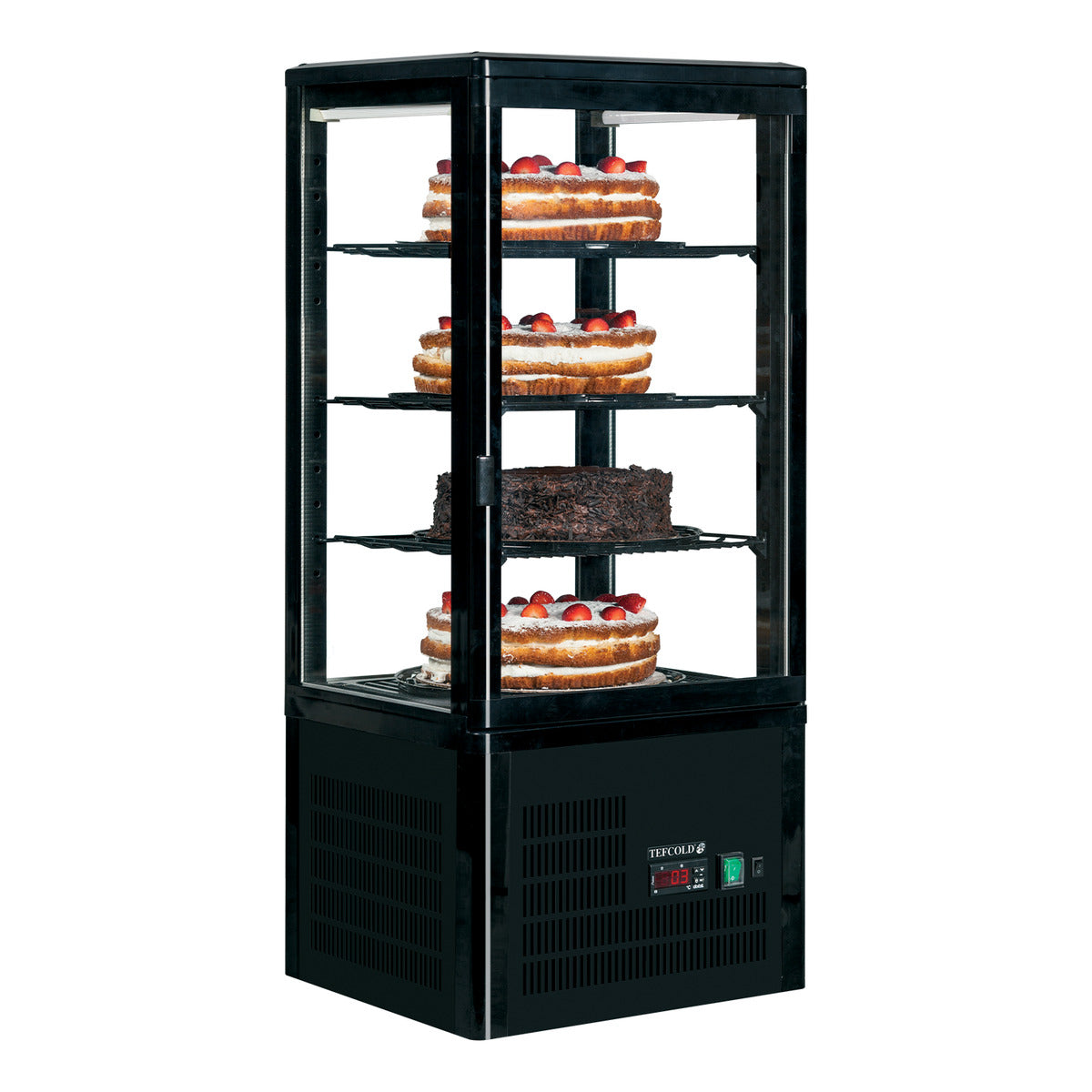 Tefcold UPD80-BLACK – produktbilde med innhold