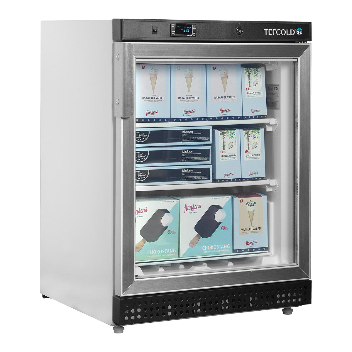 Tefcold UF200G – produktbilde med innhold