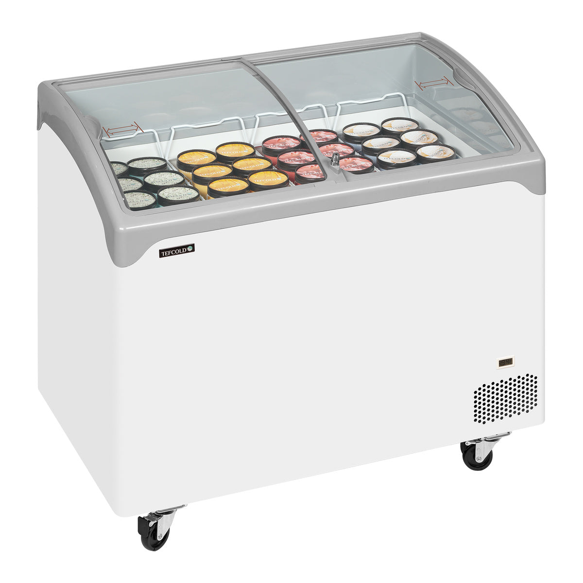 Tefcold NIC302SCEB – produktbilde med innhold