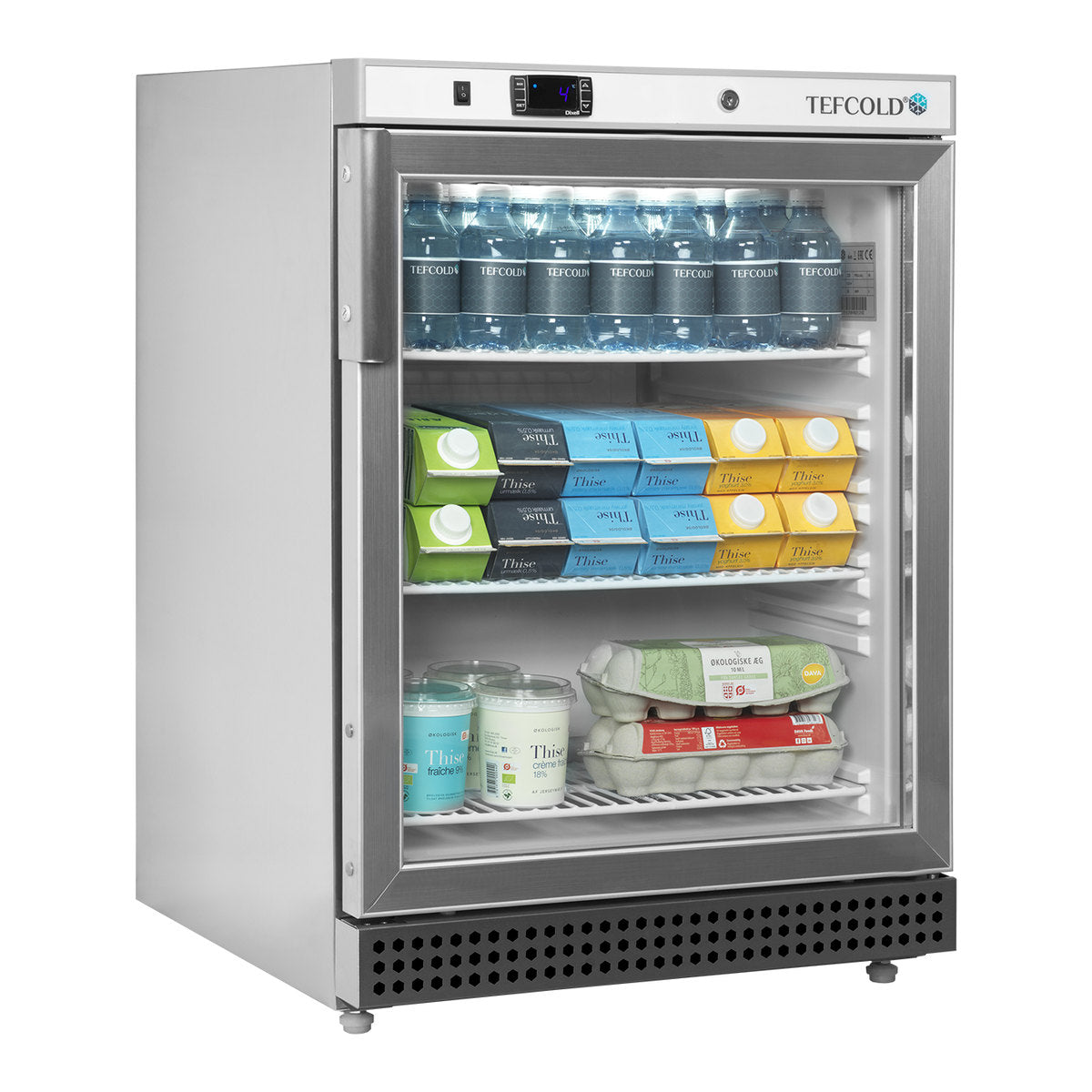 Tefcold UR200SG – produktbilde med innhold
