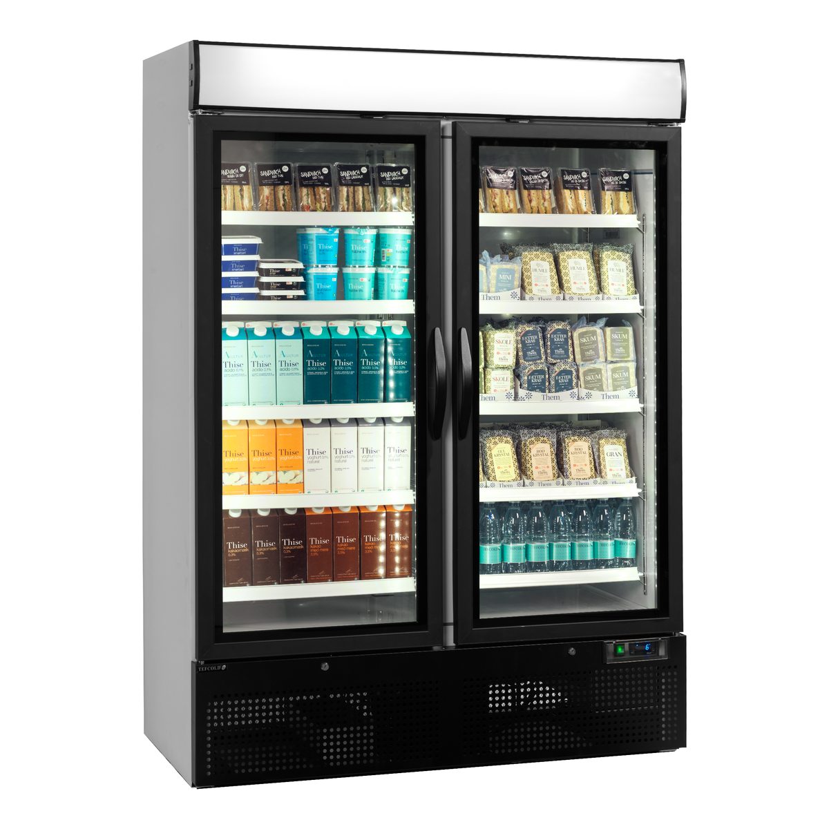 Tefcold NC5000G – produktbilde med innhold