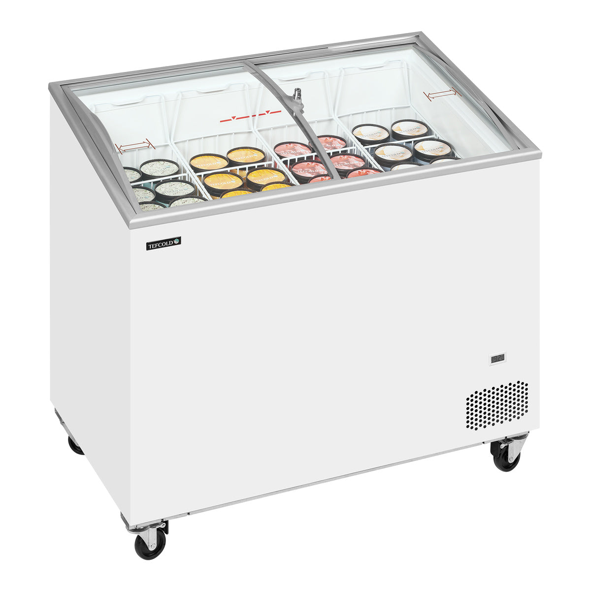 Tefcold IC302SCEB – produktbilde med innhold