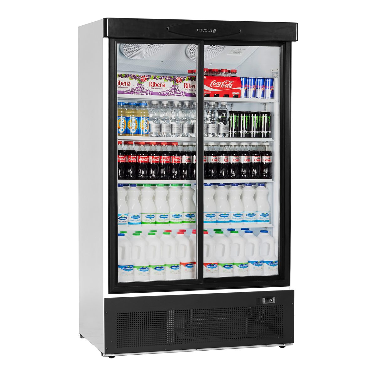 Tefcold FS1202S – produktbilde med innhold