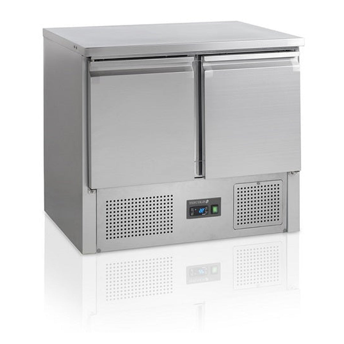 Saladette GN1/1 Tefcold SA910 – vifteassistert kjøling, rustfritt stål, automatisk avriming
