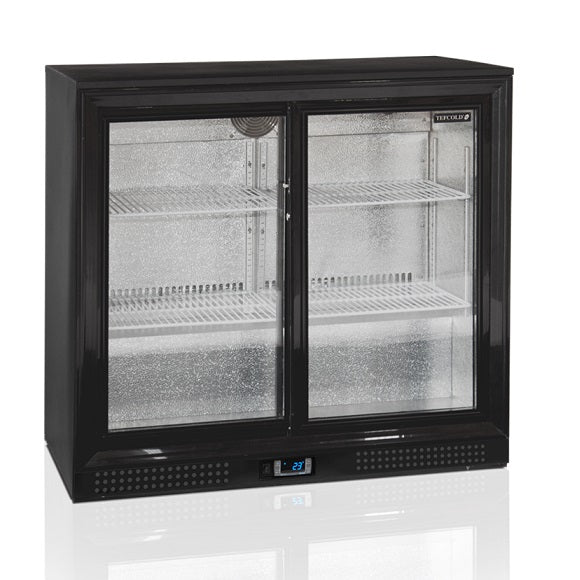 Tefcold Backbar Kjøleskap DB201S med skyvedører og LED lys