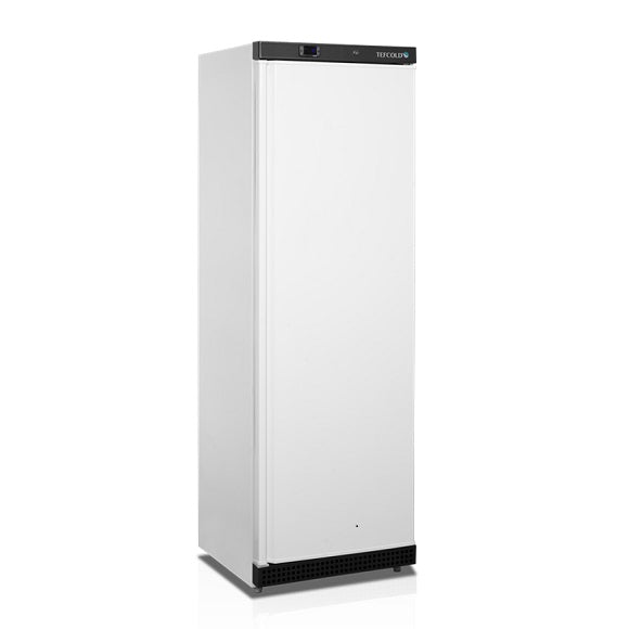 Tefcold Kjøleskap UR400W1 hvit utside, ventilert kjøling og energiklasse A