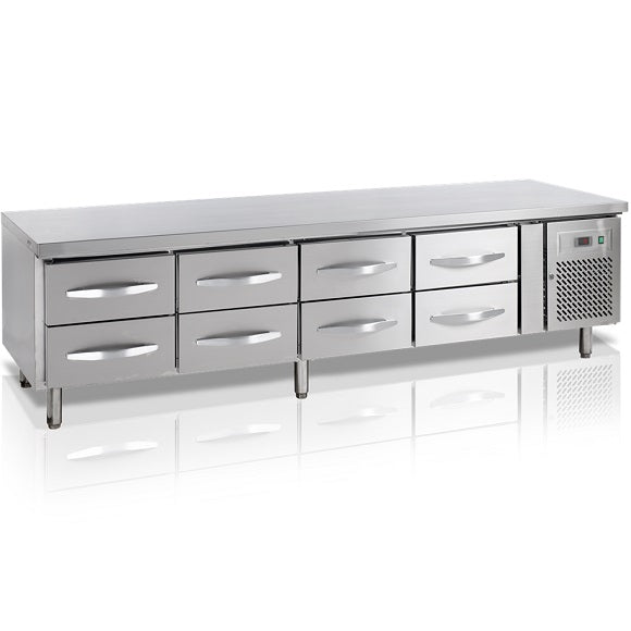 Tefcold Grillkjølebenk UC5480 med 8 skuffer