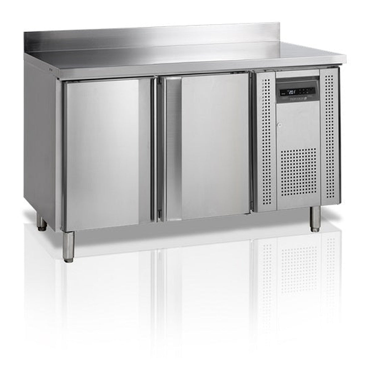 Frysebenk GN1/1 Tefcold CF7210 – ventilert kjøling, rustfritt stål, automatisk avriming