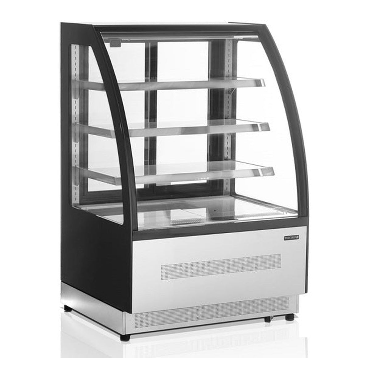 Kjøledisk Tefcold LPD900C/BLACK – LED-belysning, skyvedører i glass, rustfritt stål
