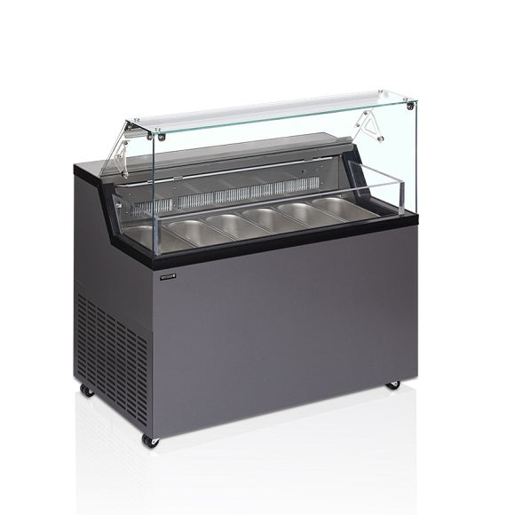 Tefcold iskremdisk Mirabella 6 med kapasitet 6 stk Napoli panner