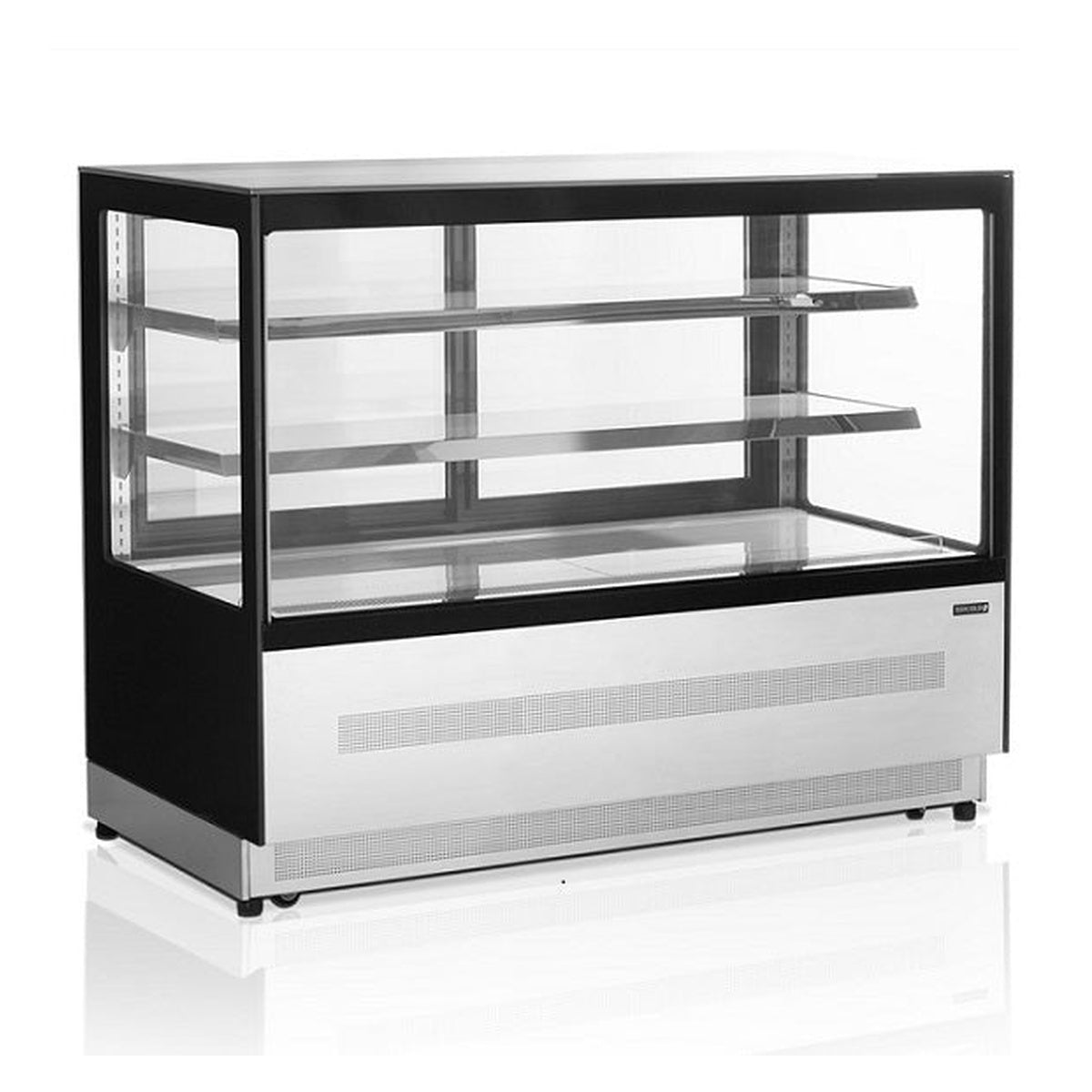 Kjøledisk Tefcold LPD1500F/BLACK – LED-belysning, skyvedører i glass, glasstopp