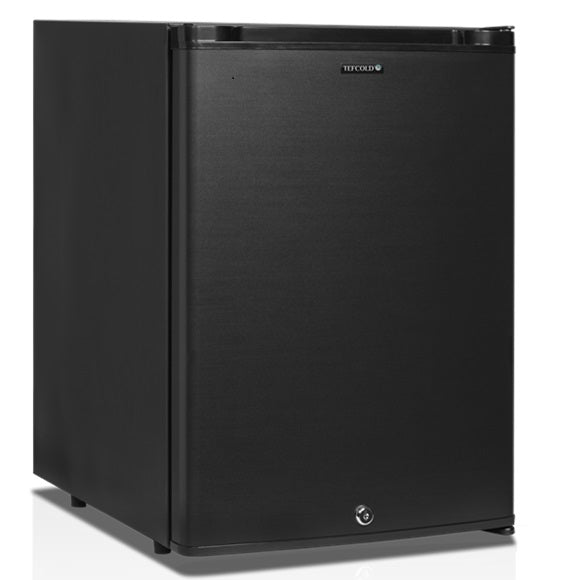 Minibar TM44 sort med lås og LED lys innvendig