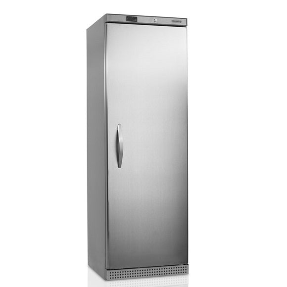 Tefcold Fryseskap UF400VS rustfri utside, låsbart og ventilert kjøling
