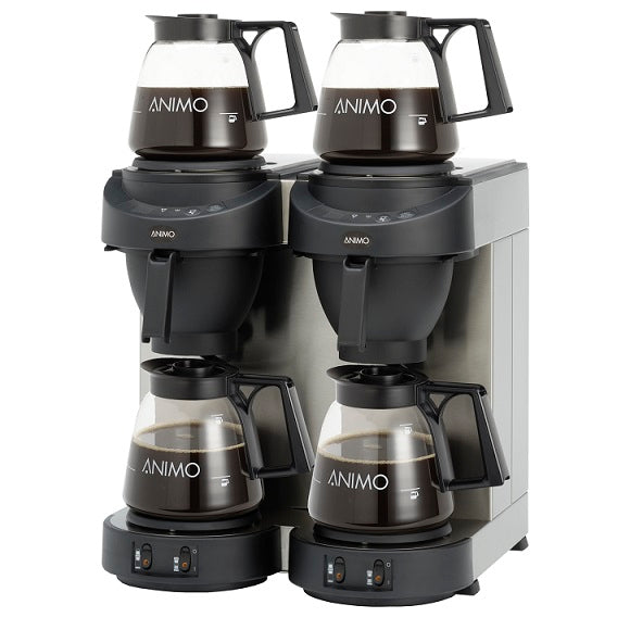 Animo M202 Kaffetrakter – Dobbel brygger, fast vanntilkobling
