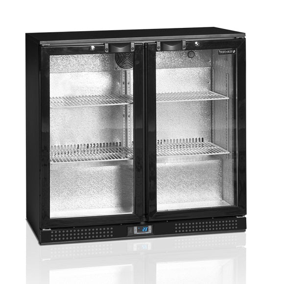 Tefcold Backbar Kjøleskap DB201H med glassdør og LED lys