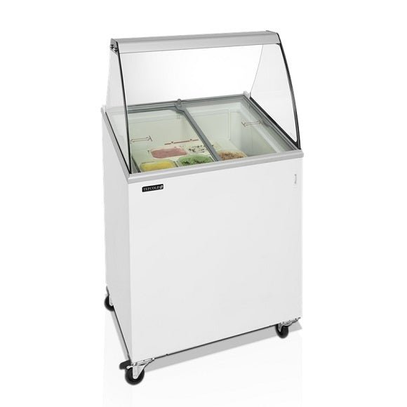 Tefcold iskremfryser IC201SCE+SO med kurver for isbokser