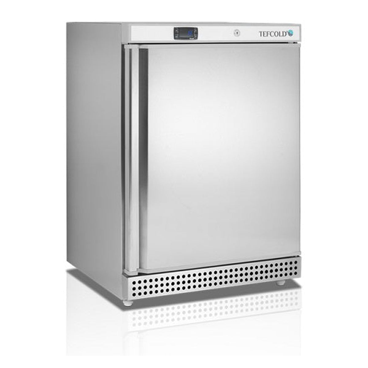 Fryseskap Tefcold UF200VS – ventilert kjøling, rustfritt stål, automatisk avriming