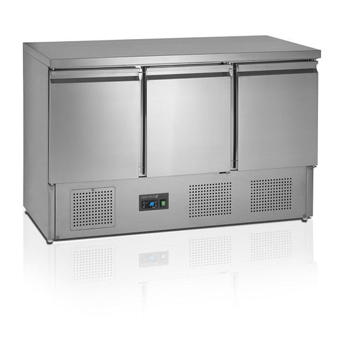 Saladette GN1/1 Tefcold SA1365 S/S – vifteassistert kjøling, rustfritt stål, automatisk avriming