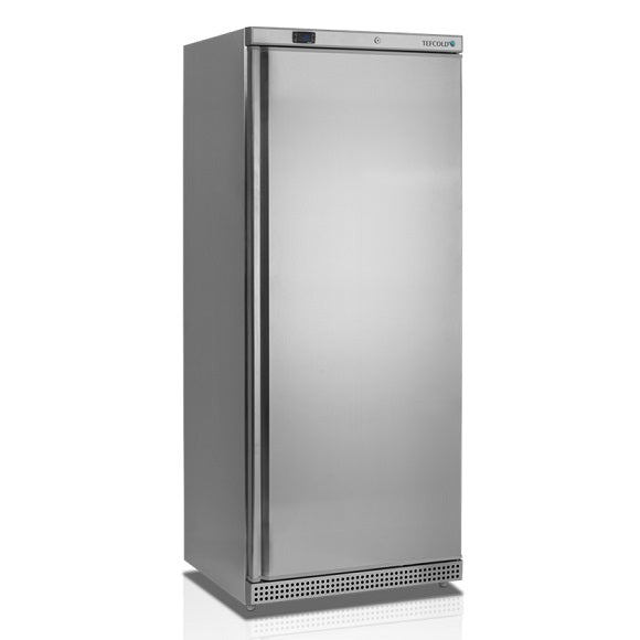 Tefcold Fryseskap UF600S rustfri farge og hvitt interiør