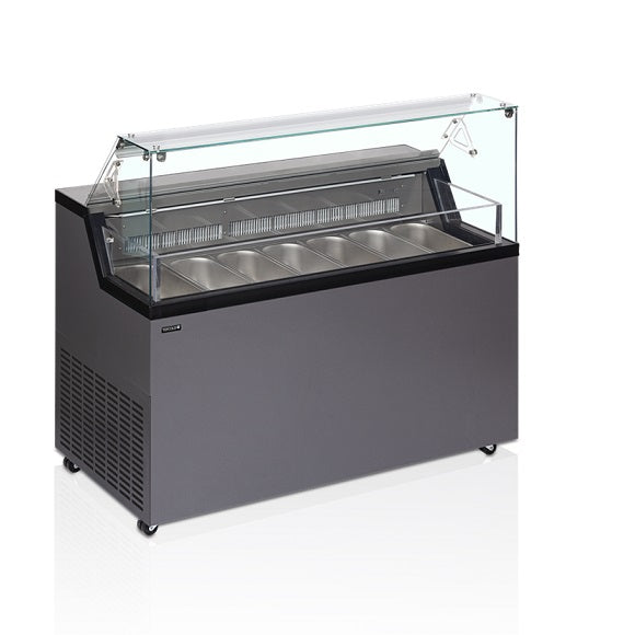 Tefcold iskremdisk Mirabella 7 med kapasitet 7 stk Napoli panner