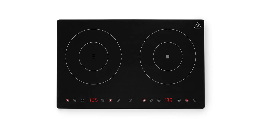 Dobbel induksjonsplate V230/3500W, 608x405x(h)54mm