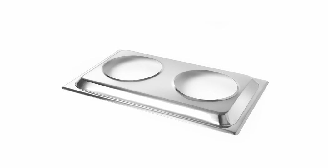 Conversion for 2 bain-marie pans GN1/1, 530x325x(h)30mm