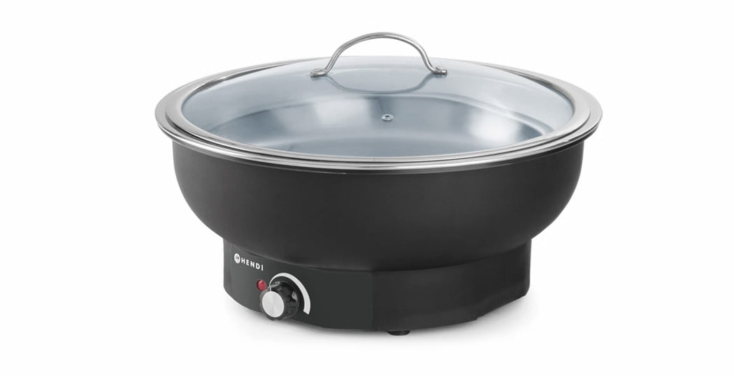 Elektrisk chafing dish 6,8 Liter, V230/W500, Ø405x(h)240mm