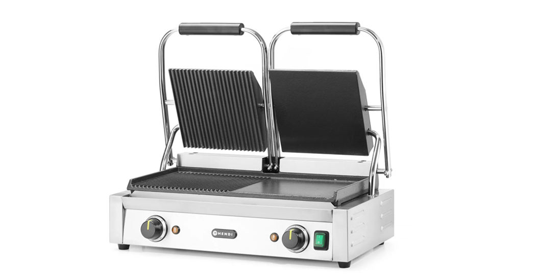 Kontaktgrill - dobbel versjon V230/W3600, 575x430x(h)510mm