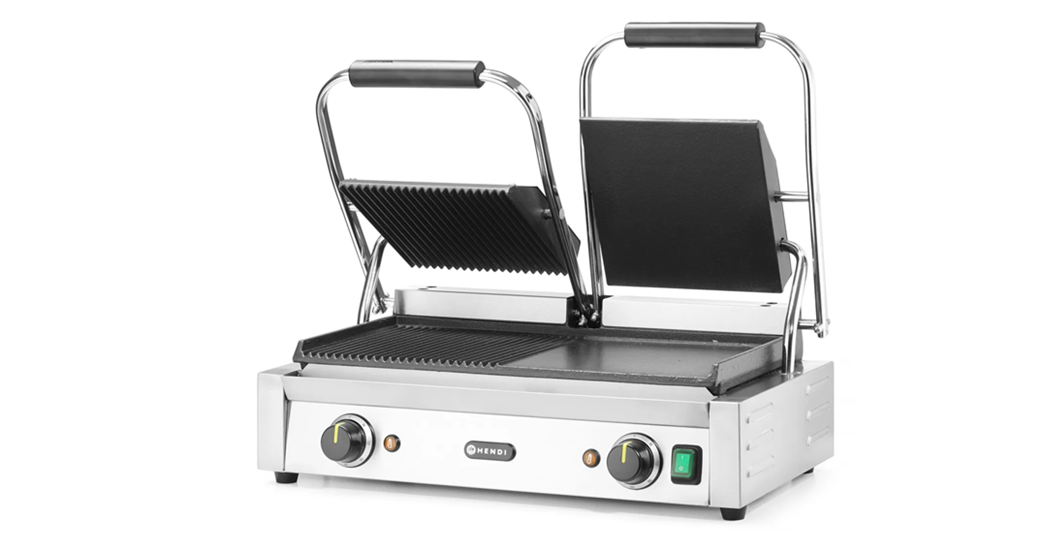 Kontaktgrill - dobbel versjon V230/W3600, 575x430x(h)510mm