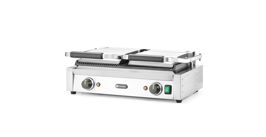 Kontaktgrill - dobbel versjon V230/W3600, 575x430x(h)510mm