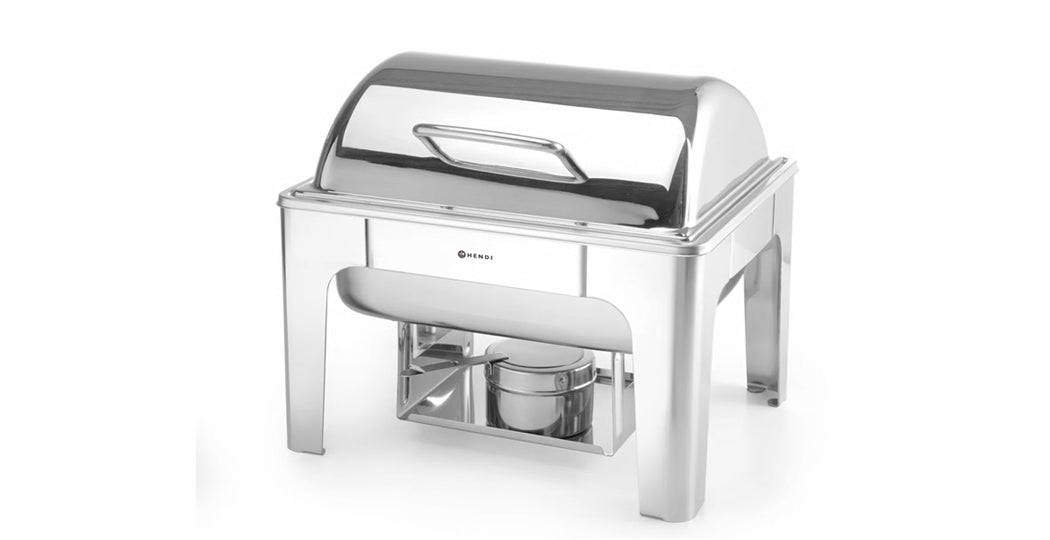 Chafing dish GN 1/2 mirror finish 365x345x(h)345mm