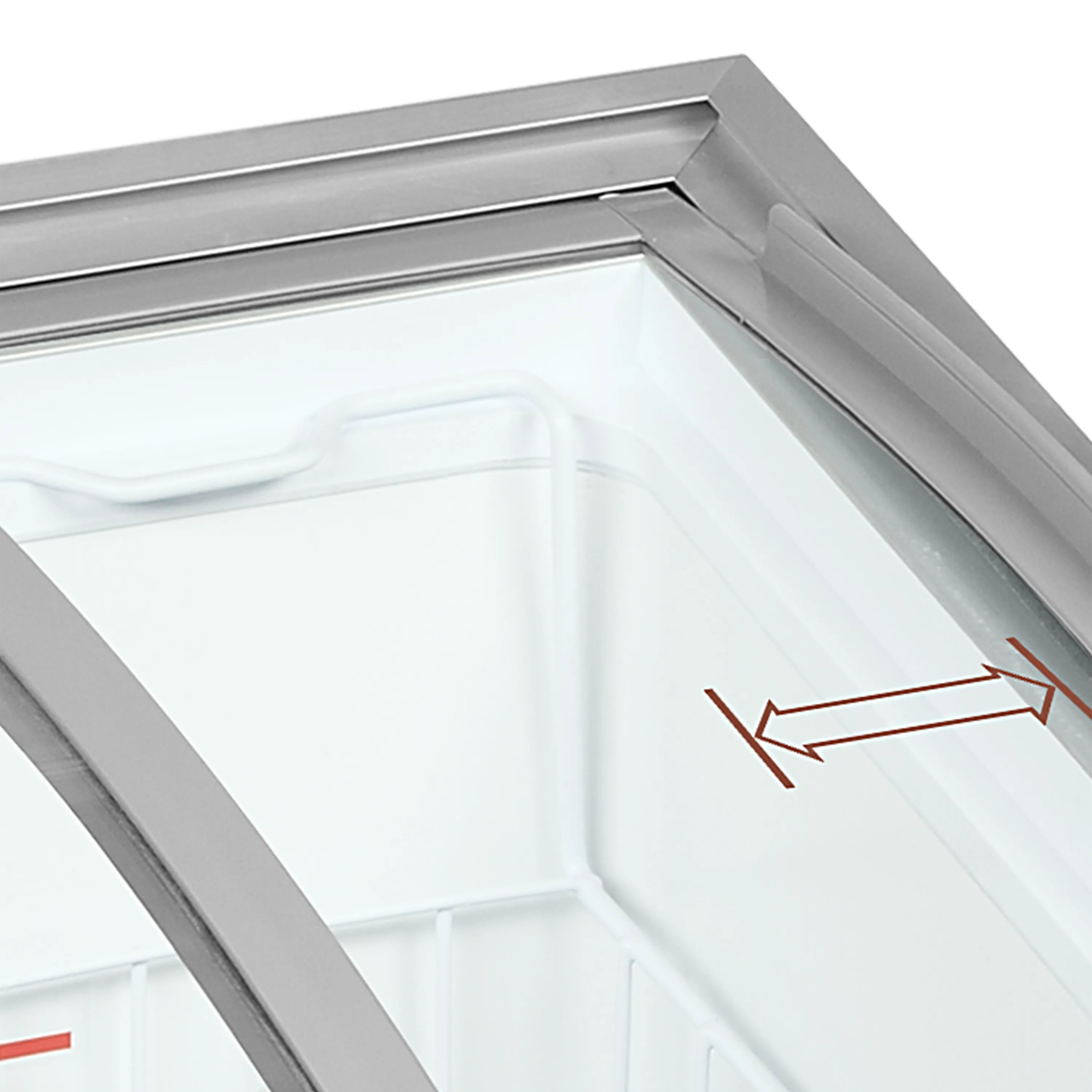 Iskremfryser Tefcold IC102SCEB LED – Kompakt displayfryseboks 85 L med buede skyvelokk og LED-lys