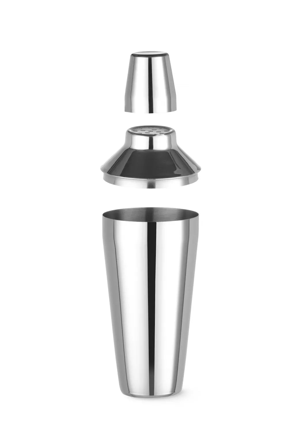 Cobbler-shaker 3-deler – Cocktail-shaker i rustfritt stål