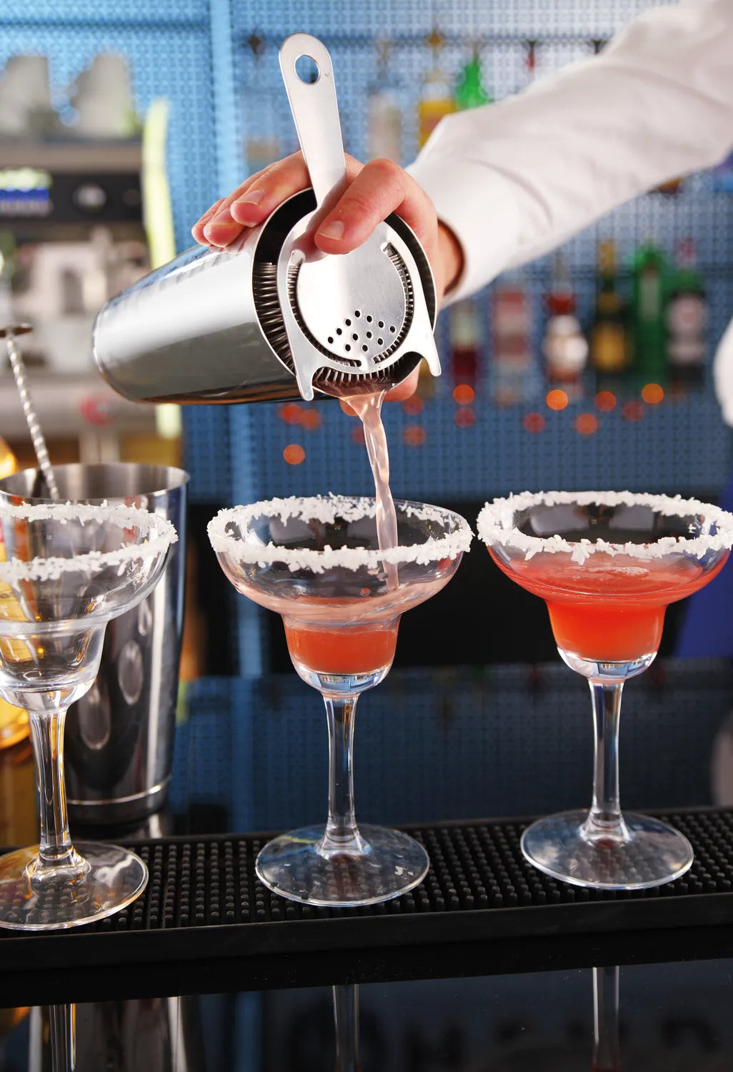 Cocktail­sil Hawthorne – Solid sil i rustfritt stål