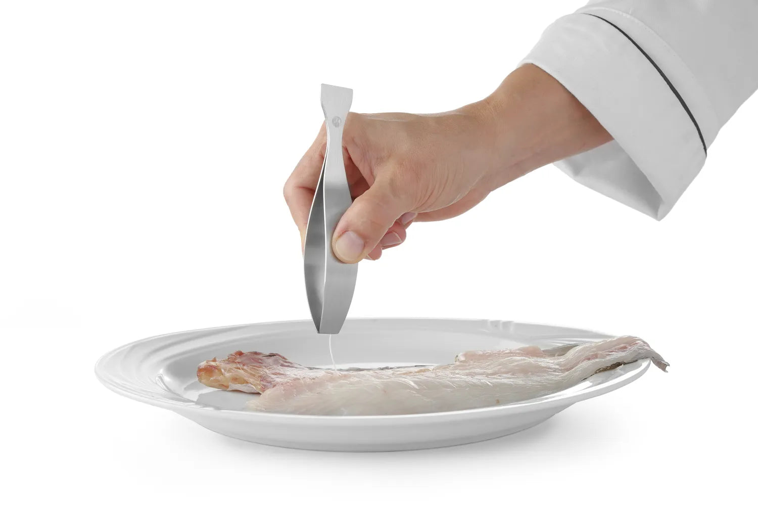 Flat hodet fiskebein pinsett – Presis håndtering av ben og små ingredienser