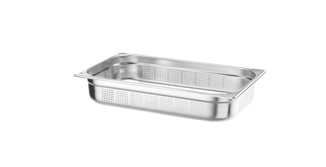 Kantine / GN bakke perforert med størrelse GN1/1 med dybde fra 40 til 100 mm