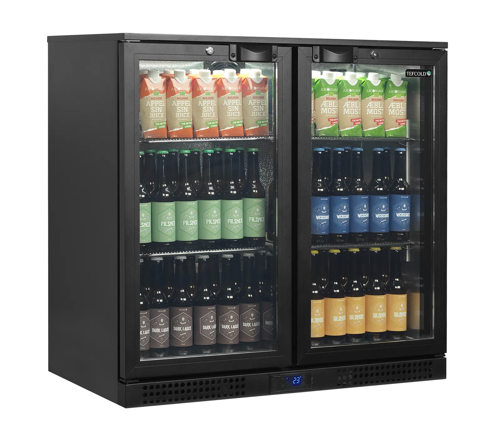 Backbar kjøleskap Tefcold BA26H – Profesjonell barkjøler med ventilert kjøling og energiklasse A