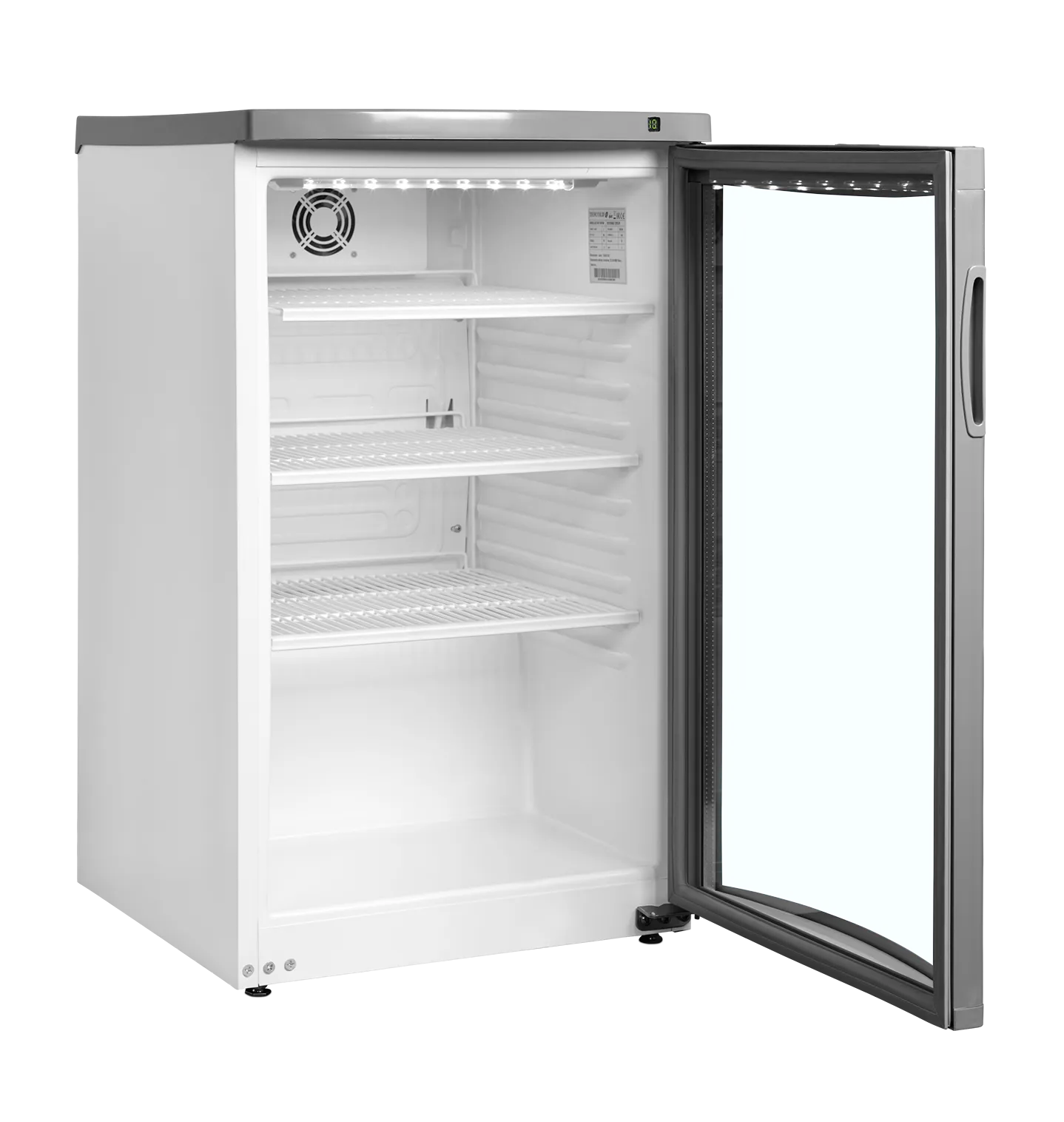 Flaskekjøler / displaykjøler med glassdør Tefcold BC145 med vifte