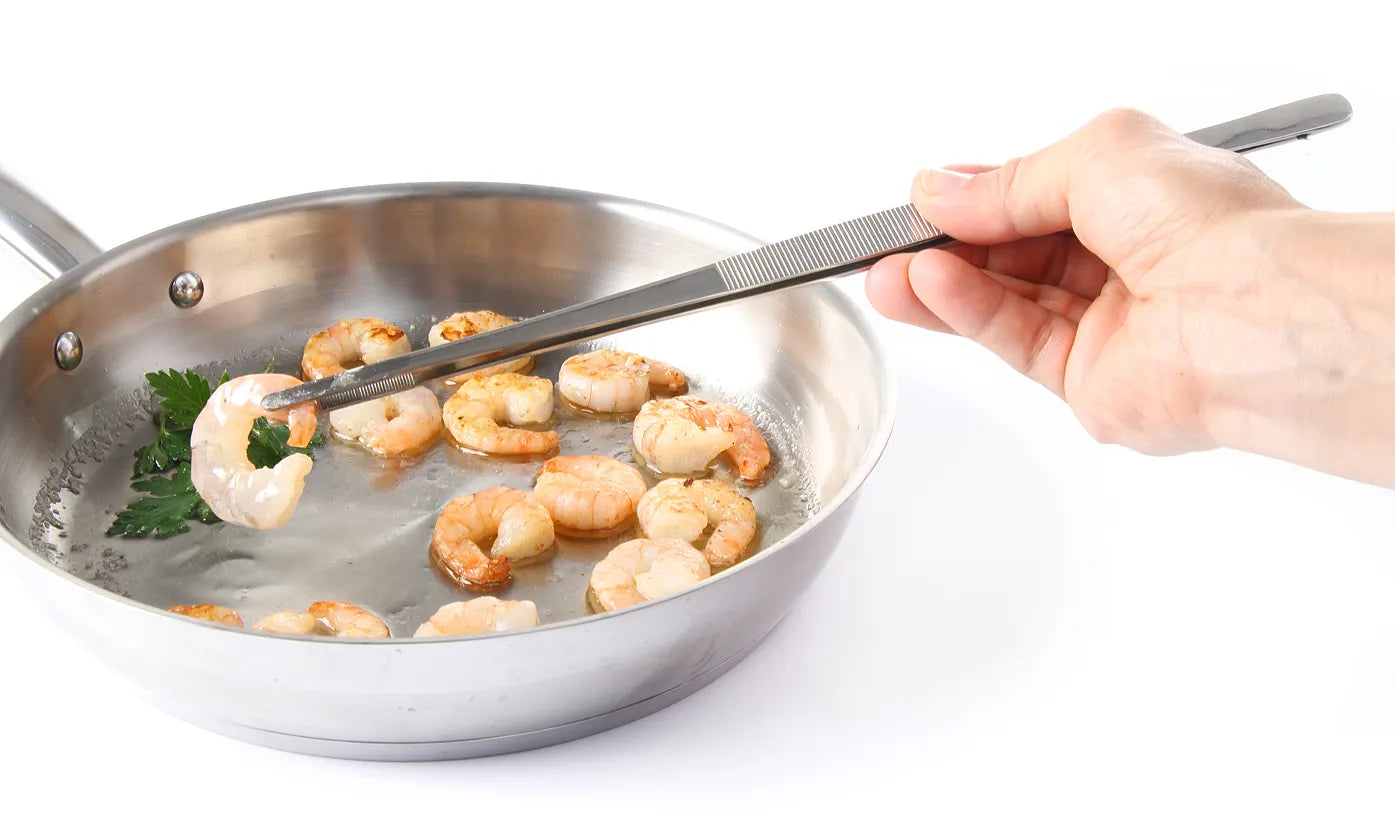 Matpinsett – rustfritt knipeverktøy i profesjonell kvalitet med lengde fra 160 til 300 mm