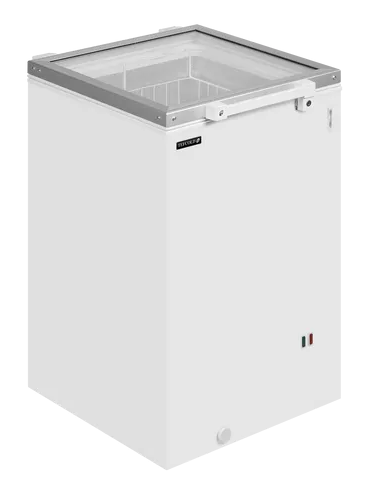 Iskremfryser Tefcold ST160 – Fryseboks med glasslokk for iskrem og frysevarer