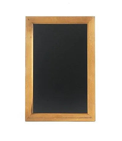 Svart oppslagstavle / veggtavle med treramme (flere størrelser)