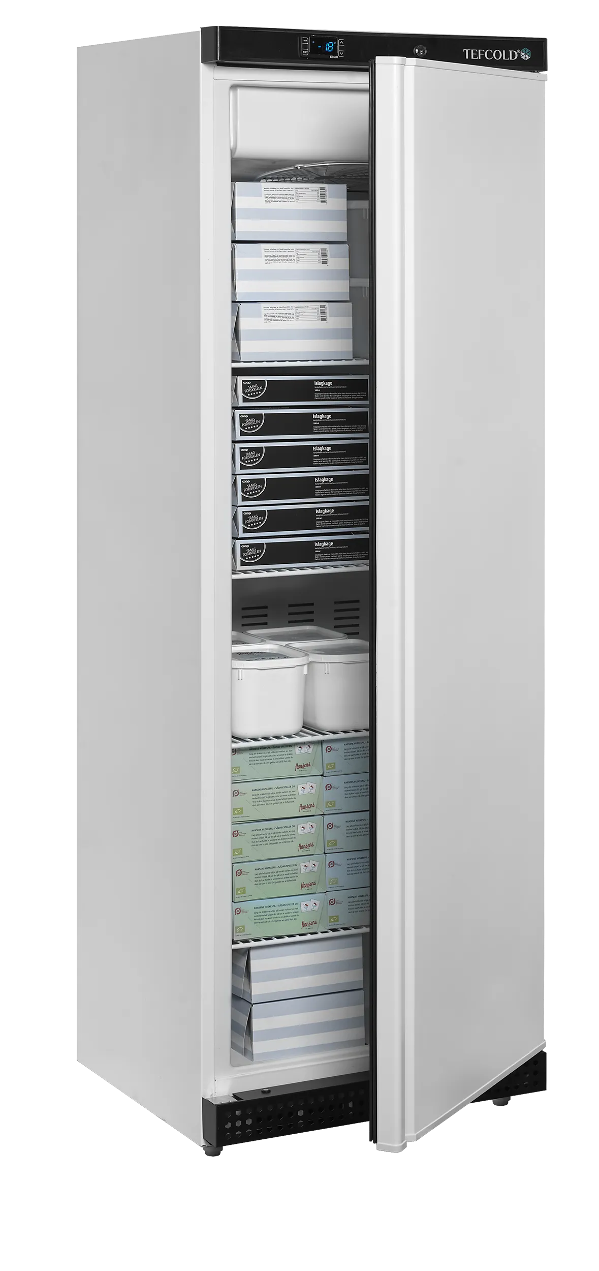 Tefcold Fryseskap UF400V hvit utside og ventilert kjøling